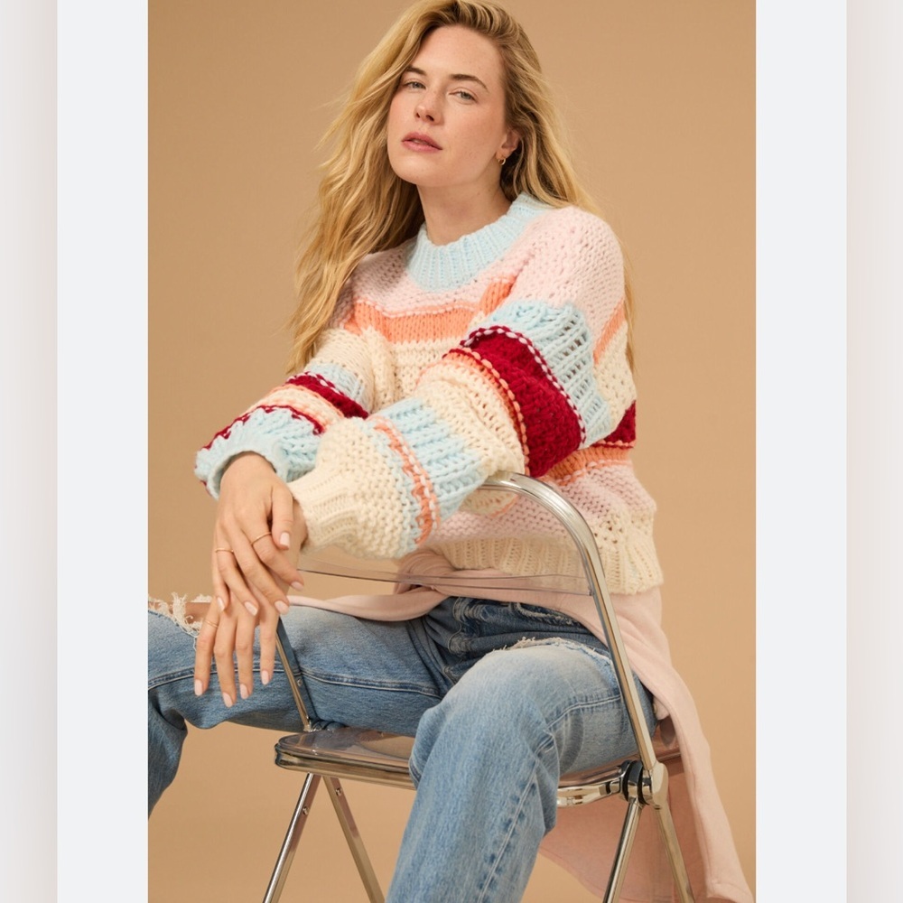 NEW Altar’d State Hollis Chunky Striped Sweater